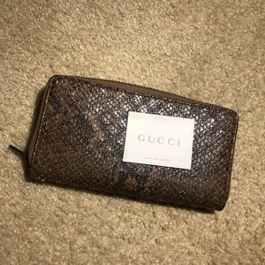 Gucci python wallet